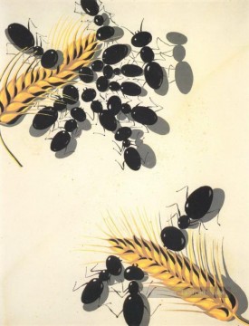 Abstraite et décorative œuvres - Les fourmis surréalistes